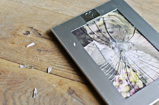 broken wedding photo
