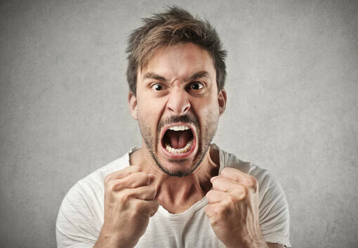angry man